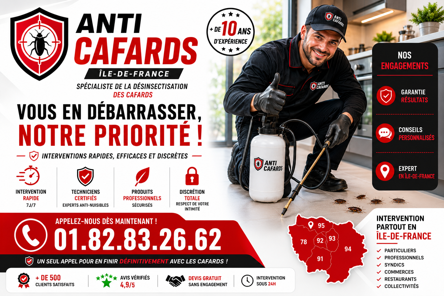 Cafards Aulnay sous Bois